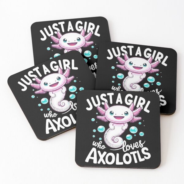 Item preview, Just a Girl Who Loves Axolotls Cute Bubble Design designed and sold by MiALopezArt.