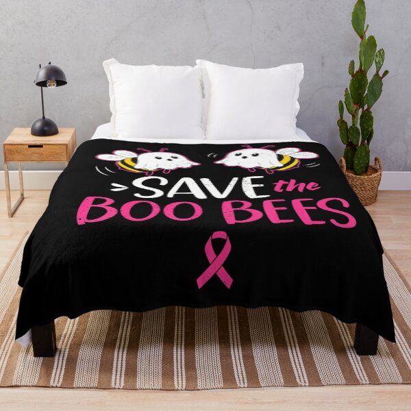 Item preview, Funny Breast Cancer Ghost Bee Halloween Pink Ribbon designed and sold by Khescoiu.
