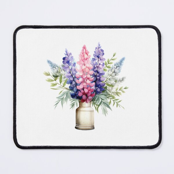 Item preview, Lupine Flower Vase | Elegant Botanical Floral Art designed and sold by Mandayartstudio.