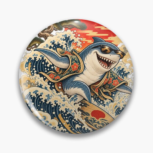 Item preview, Shark – Chill Cool Shark, Retro Ocean Wave Art designed and sold by Sleepy Safari.