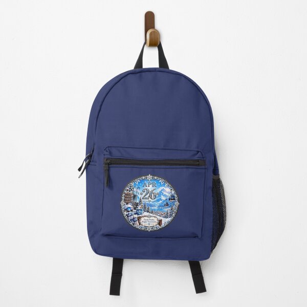 Item preview, April 26 Birthday Ski Mountain Design | Snowy Alpine Gift designed and sold by LunaMoments.
