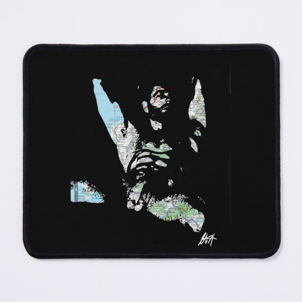 Item preview, Big Muscled Hairy Gay Guy Nude Big Balls Map Art By NLMKArtStudio designed and sold by NLMKArtStudio.