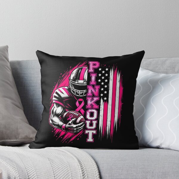 Item preview, Football Pink Out Breast Cancer Ribbon USA designed and sold by HayleePacoch.