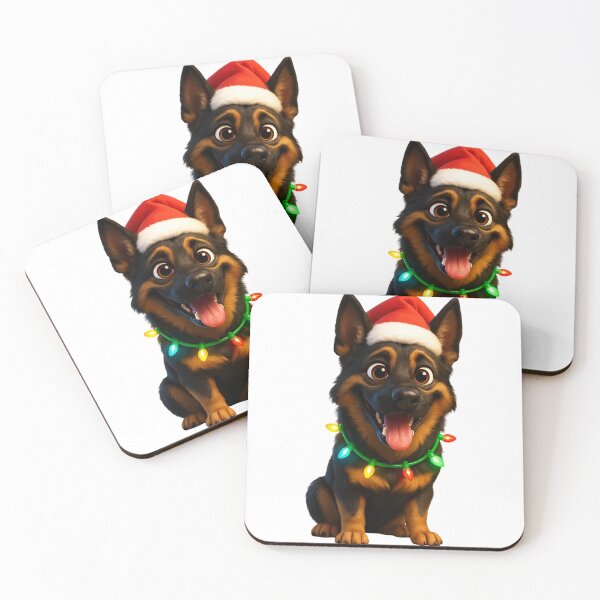 Item preview, Sable Black German Shepherd Christmas Cheer designed and sold by Sillytoe.