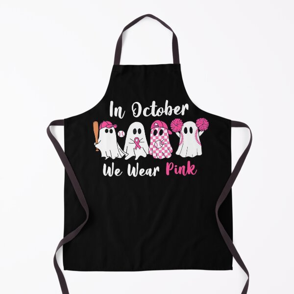 Item preview, In October We Wear Pink Baseball Breast Cancer Ghost designed and sold by Khescoiu.