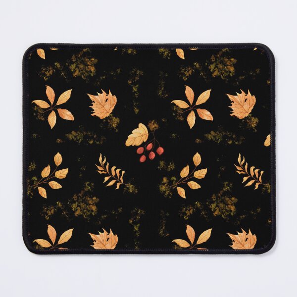 Item preview, Golden Autumn Leaf Rosehip Black Hardcover Journal Dark Academia designed and sold by FestivityFinds.