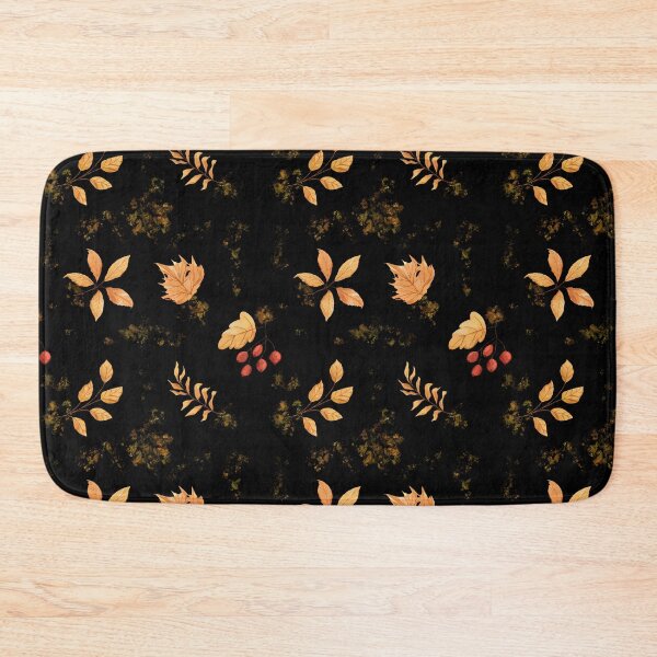 Item preview, Golden Autumn Leaf Rosehip Black Hardcover Journal Dark Academia designed and sold by FestivityFinds.