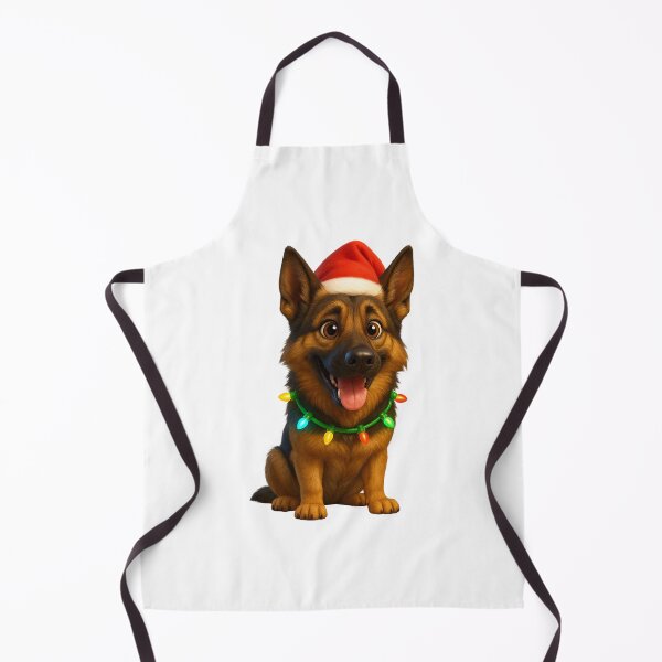 Item preview, Perro pastor alemán sable con brillo navideño designed and sold by Sillytoe.