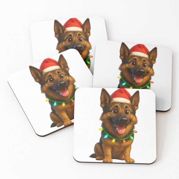 Item preview, Sable German Shepherd Dog Christmas Sparkle designed and sold by Sillytoe.