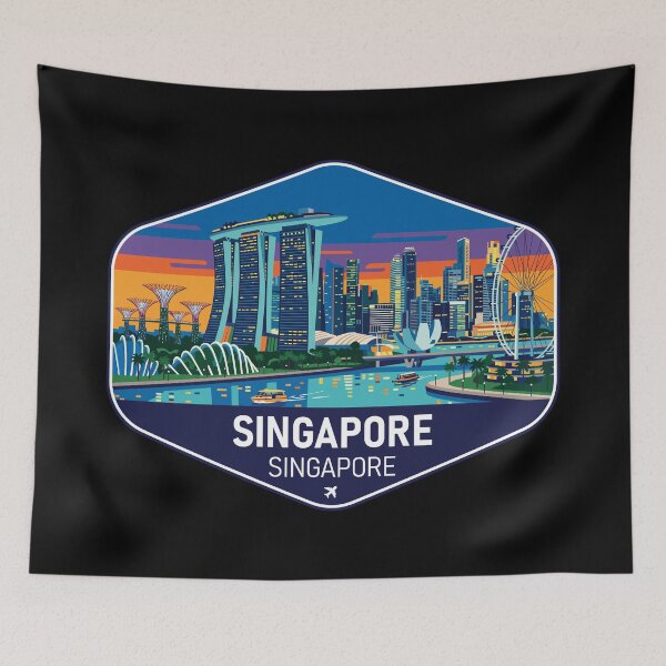 Artikelvorschau, Singapur-Reiseandenken entworfen und verkauft von RareDeerArt.