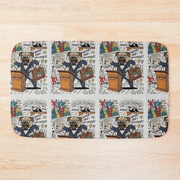 Item preview, Pug Courtroom Lawyer designed and sold by PictoVibe.