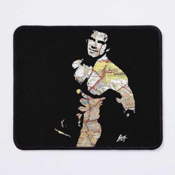 Item preview, Nude Thick muscled Man With Hairy Chest Map Art By NLMKArtStudio designed and sold by NLMKArtStudio.