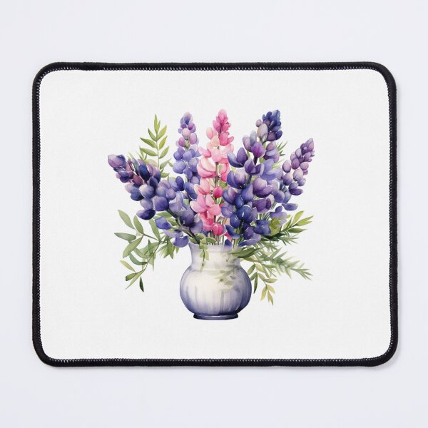 Item preview, Lupine Flower Vase | Elegant Botanical Floral Art designed and sold by Mandayartstudio.
