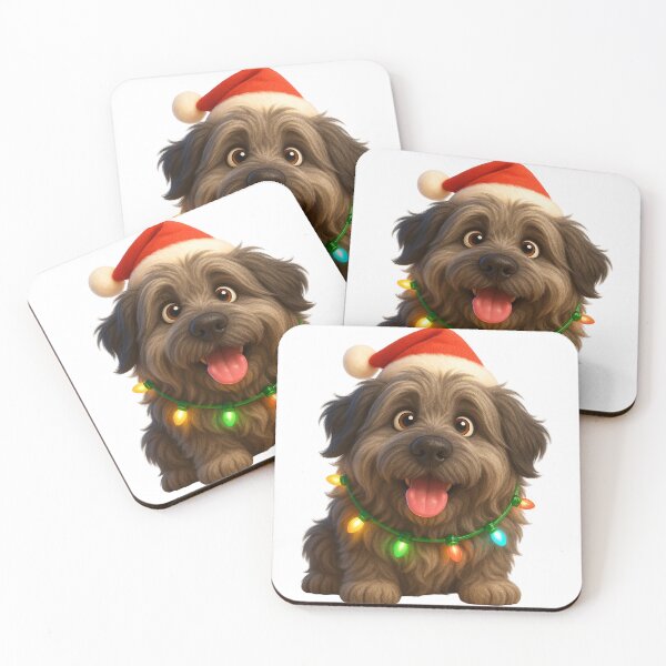Item preview, Schapendoes Dog Christmas Cheer designed and sold by Sillytoe.