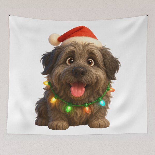 Item preview, Schapendoes Dog Christmas Cheer designed and sold by Sillytoe.