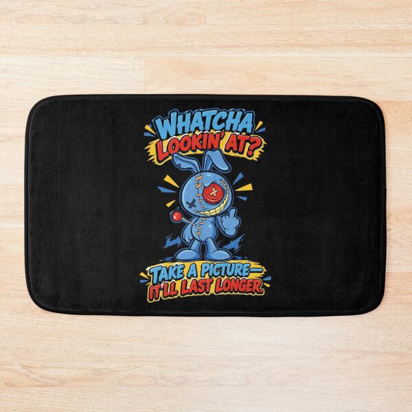 Item preview, Whatcha Lookin’ At? Funny Cartoon Bunny Design designed and sold by digijob.