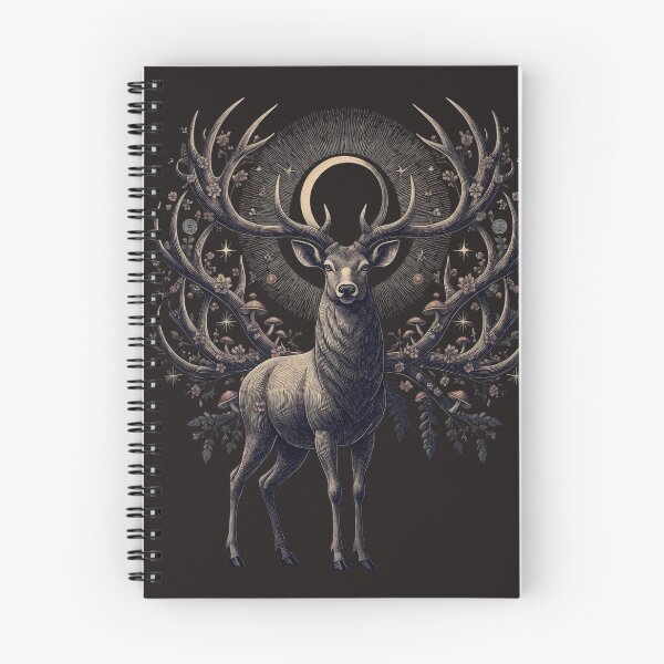 Item preview, Mystical Deer Forest Spirit Celestial Vintage Art designed and sold by LenNo9881.