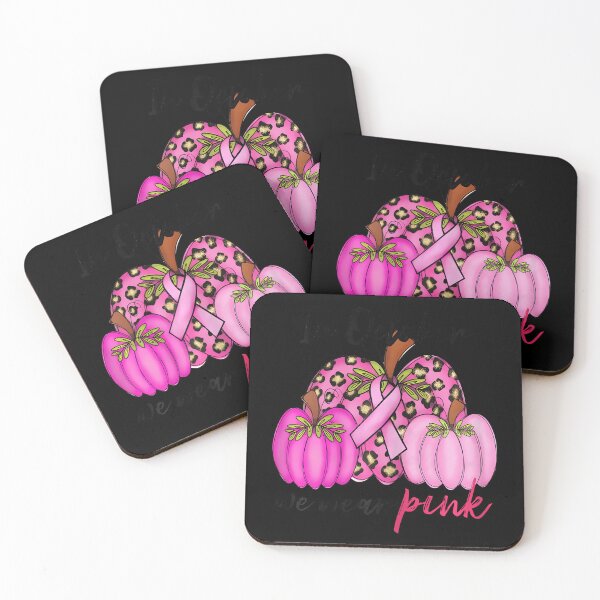 Item preview, In October We Wear Pink Pumpkin Leopard Breast Cancer designed and sold by Khescoiu.