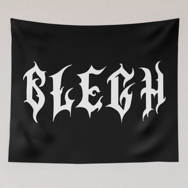 Item preview, Metalhead Blegh In Heavy Metal Font Text designed and sold by Super Neon Pixels .
