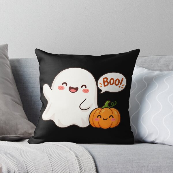 Artikelvorschau, Cute Ghost Pumpkin | Kawaii Halloween Ghost Boo entworfen und verkauft von MrDev.