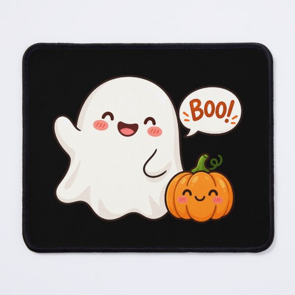 Item preview, Cute Ghost Pumpkin | Kawaii Halloween Ghost Boo designed and sold by MrDev.