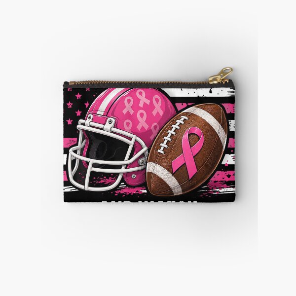 Item preview, In October We Wear Pink Breast Cancer Flag Football designed and sold by walthfehrl.