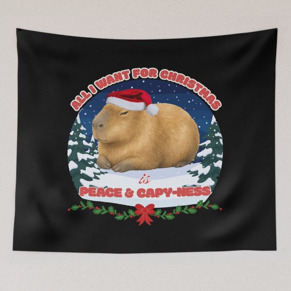 Item preview, Capybara Christmas Shirt Capybara Lovers Peace Capyness Funny Holiday Gift designed and sold by E20STUDIO.