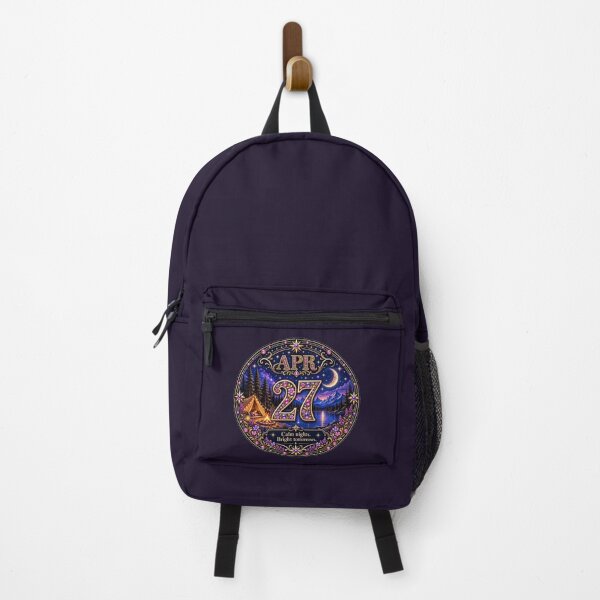 Item preview, April 27 Birthday Camping Night Design | Moon Lake Gift designed and sold by LunaMoments.