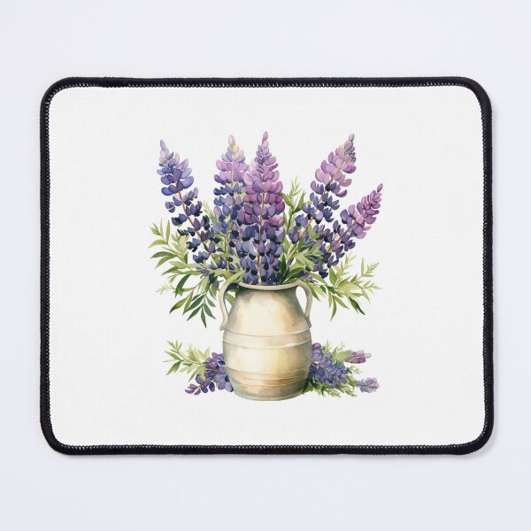 Item preview, Lupine Flower Vase | Elegant Botanical Floral Art designed and sold by Mandayartstudio.