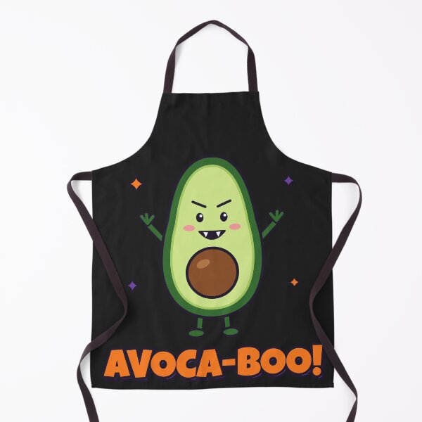 Aperçu de l'œuvre Avoca-Boo Funny Halloween Avocado Pun créée et vendue par somebasic.