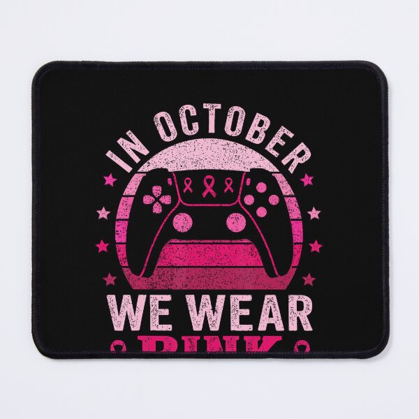 Item preview, In October We Wear Pink Breast Cancer Gamer Kids designed and sold by LouisaOReilly.