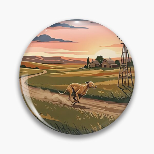 Item preview, Greyhound Prairie Runner designed and sold by PictoVibe.