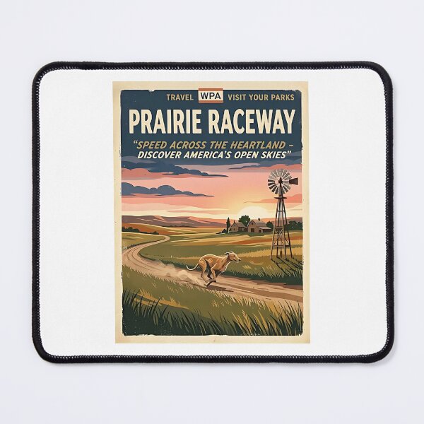 Item preview, Greyhound Prairie Runner designed and sold by PictoVibe.