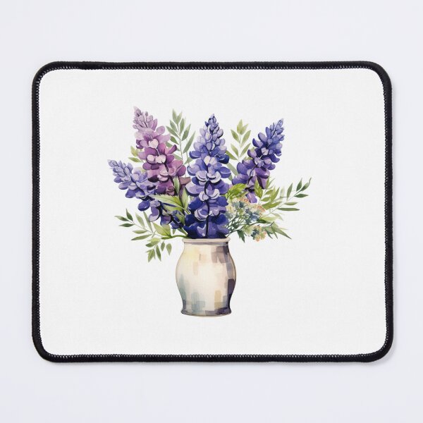 Item preview, Lupine Flower Vase | Elegant Botanical Floral Art designed and sold by Mandayartstudio.