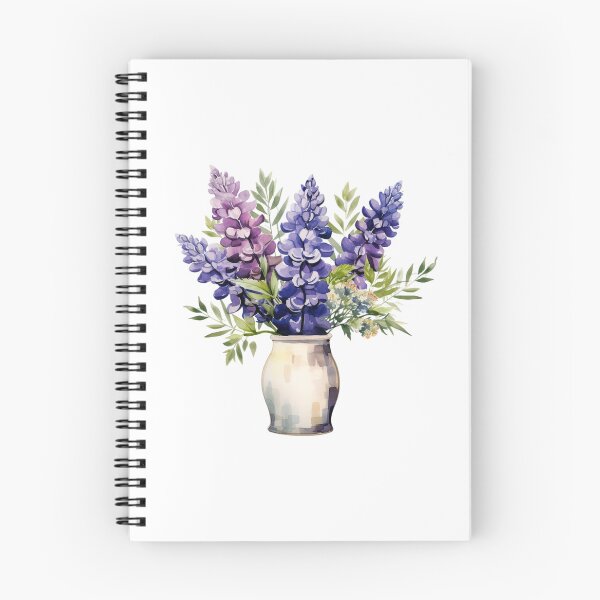 Item preview, Lupine Flower Vase | Elegant Botanical Floral Art designed and sold by Mandayartstudio.