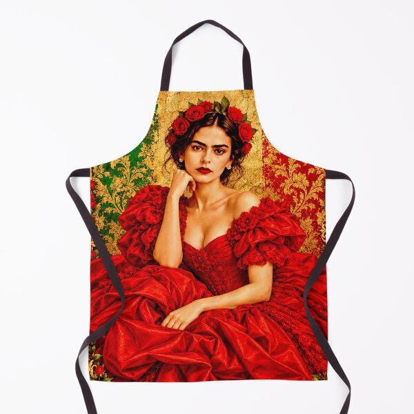 Aperçu de l'œuvre Red Satin Modern Frida créée et vendue par reggiemercedes.