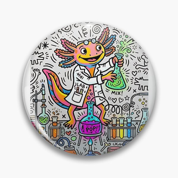 Item preview, Axolotl Laboratory Scientist designed and sold by PictoVibe.
