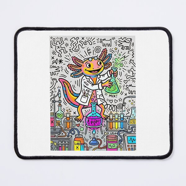 Item preview, Axolotl Laboratory Scientist designed and sold by PictoVibe.