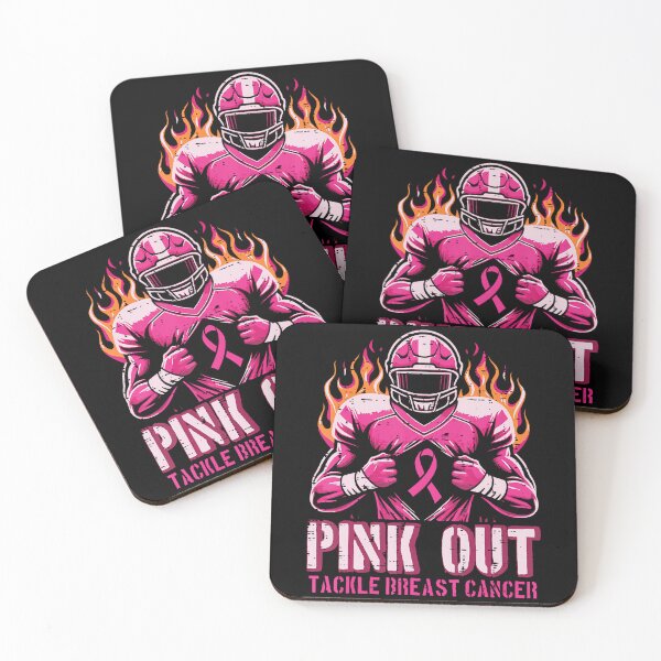 Item preview, Pink Out Tackle Breast Cancer Football Awareness designed and sold by Khescoiu.