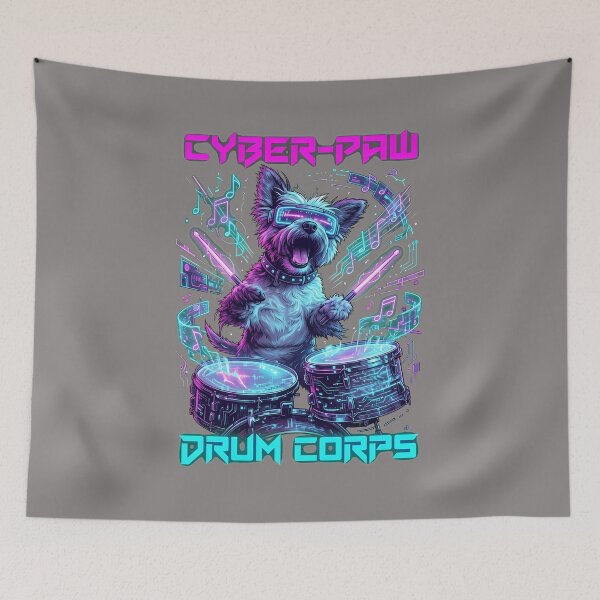 Item preview, Dog Drummer Westie Terrier Rock Band Outfit-19 designed and sold by AnnikaStannek.