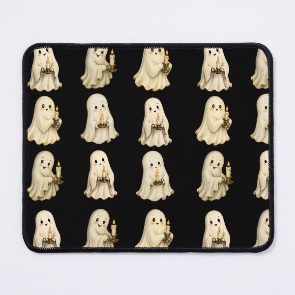 Item preview, Cute Ghost Pattern with Candles Halloween designed and sold by GlaSher.