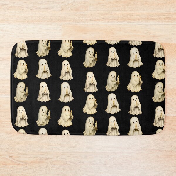 Item preview, Cute Ghost Pattern with Candles Halloween designed and sold by GlaSher.