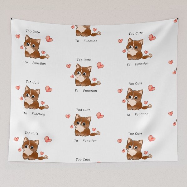 Item preview, Too Cute to Handle kitty fantasy illustration art  designed and sold by kerissfantasyart .