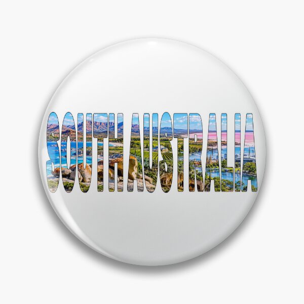 Item preview, SOUTH AUSTRLIA - Tourist Souvenir Mashup of Things to See Sticker Tee designed and sold by Adam Gormley.