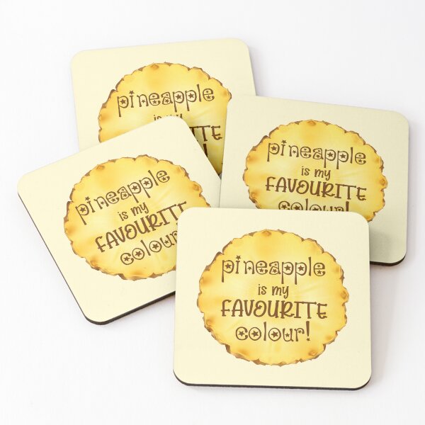 Item preview, Pineapple is my Favourite Colour! (on Lt. Yellow) designed and sold by PawsitiveMum3.