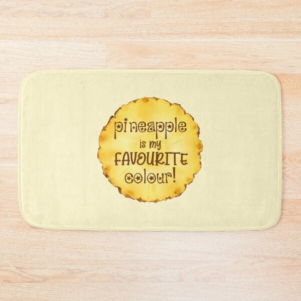 Item preview, Pineapple is my Favourite Colour! (on Lt. Yellow) designed and sold by PawsitiveMum3.