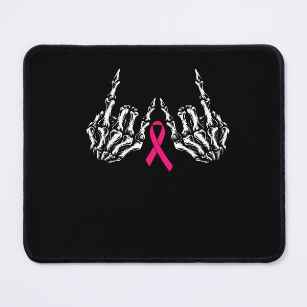 Item preview, Skeleton Rock Hand Breast Cancer Awareness Pink Ribbon designed and sold by Khescoiu.