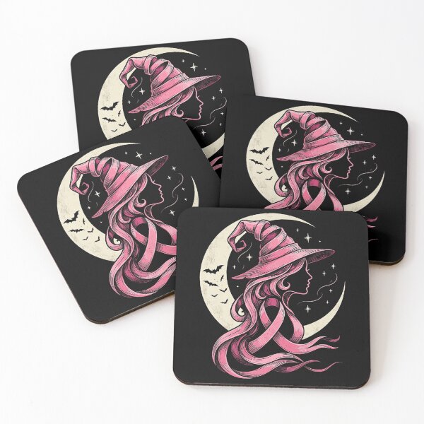 Item preview, Pink Ribbon Breast Cancer Awareness Halloween Witch designed and sold by HayleePacoch.