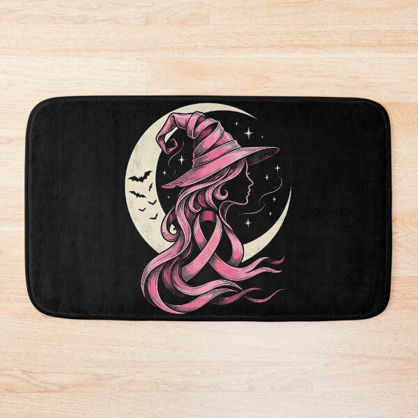 Item preview, Pink Ribbon Breast Cancer Awareness Halloween Witch designed and sold by HayleePacoch.