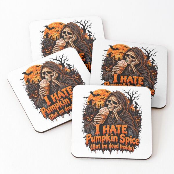 Item preview, PUMPKIN SPICE - SKELETON HATES PUMPKIN SPICE designed and sold by AsotenDesigns.